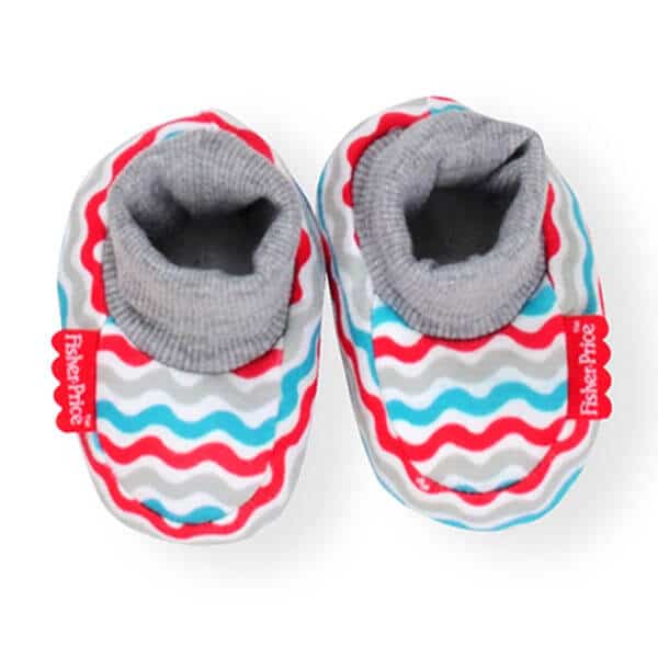 נעלי טריקו צבע אפור לתינוק